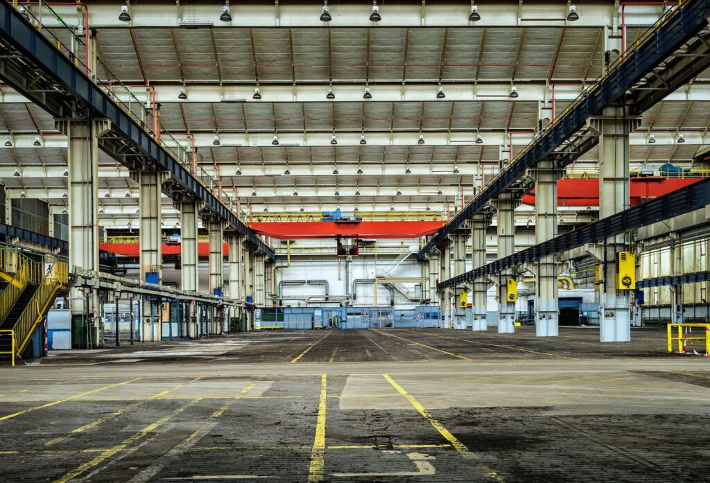 architecture building empty factory